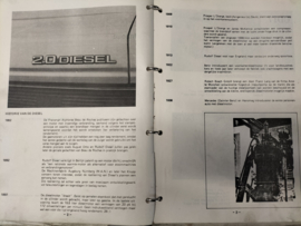 Technische training ''Dieselmotoren'' en ''Dieselmotoren (F-U) TD23/RD28'' Gebruikt.