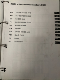 Handboek ''Nissan reparatietijden'' Gebruikt. (20250316)