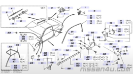 Afdekkap achter voorwiel rechts Nissan 100NX B13 63838-61Y00 gebruikt