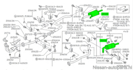 Muffler exhaust main GA16S Nissan Sunny N13 20100-93A64 New.
