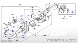 Heater tunnel Nissan Micra K10 27850-04b00 Used.