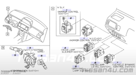 Richtingaanwijzerschakelaar Nissan 25540-8H700 T30/Y61 Origineel
