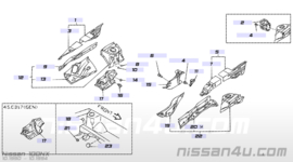 Afdekkap achter voorwiel rechts Nissan 64836-65Y00 B13/N14/Y10