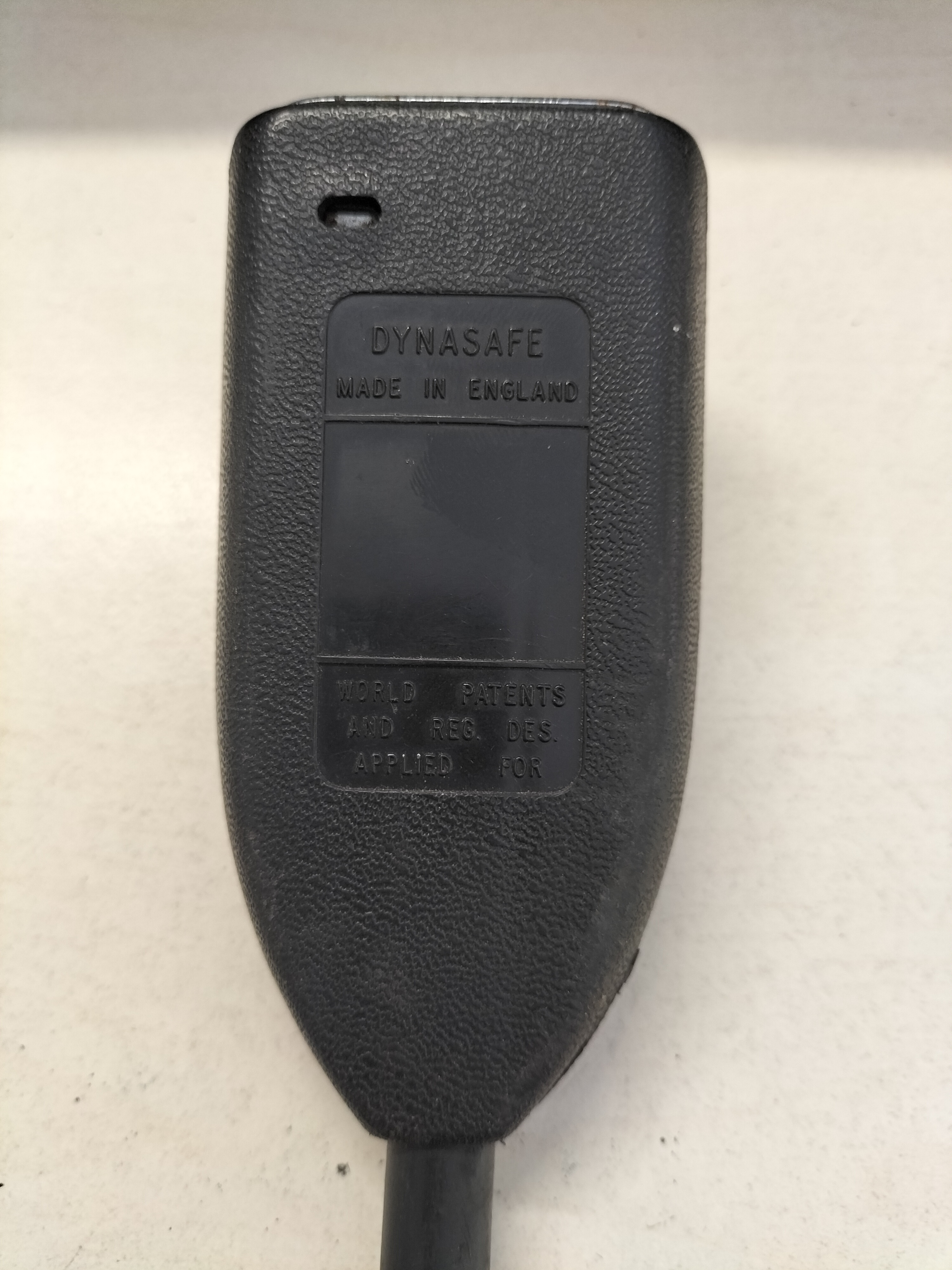 Belt front seat buckle, left-hand Datsun Cherry E10 86843-M0200 Used part.