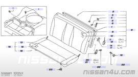 Bracket rear seat back, side left-hand Nissan 88608-55Y00 B13/ N14/ N15 used part