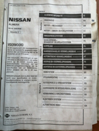 Servicehandboek Almera - N15 serie Volume 2 facelift-model.