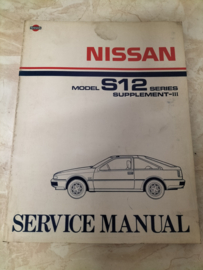 Service manual '' Model S12 series - Silvia Supplement III '' SM7E-S12SG0 Used part.