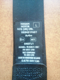 Belt rear seat tongue, left-hand Nissan Micra K11 88845-1F601