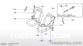 Adjuster-seat belt Nissan 87824-0F000 K11/R20 Used part.