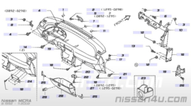 Tableau de bord Nissan Micra K11 68100-5F200 d'occasion