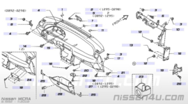 Dashboard Nissan Micra K11 68100-5F200