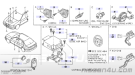 Airbagklokveer Nissan 25554-28U25 N15/S14/W10