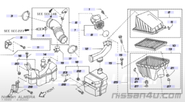 Resonator luchtinlaat SR20DE Nissan 16585-2J205 N15/W10