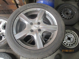 15 inch aluminium velgen met band 195/50R15 & 205/50R15