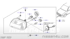 Koplamp links Nissan Micra K11 B6060-1F511
