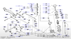 Achteras Nissan Bluebird T72 55401-Q9000