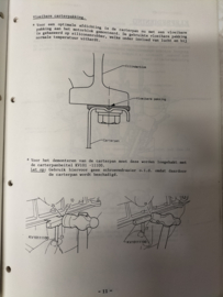 Product bulletin volume 24 '' Nissan CA-Motoren '' CA16DE,CA18DE en GA18DET B12 / N13/ S13 Introduktie mededeling. Gebruikt.