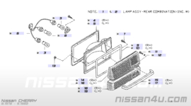 Achterlichtglas rechts Nissan Cherry N10 26361-M7060