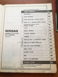 Service manual '' model B13 and N14 series volume 3 '' Nissan 100NX B13 / Nissan Sunny N14  SM1E-3N4BG0 Used part.