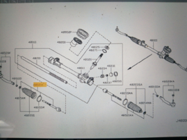 Stuurstang binnenste Nissan Micra K13 D8521-1HA0A Origineel.