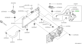 Dop expansievat Nissan 21723-BM400 N16/ P12/ V10 Gebruikt.