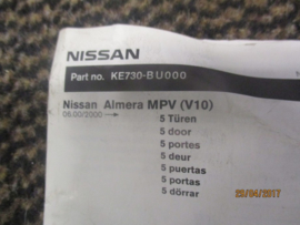 Dakdrager/imperial Nissan Almera Tino V10 KE730-BU000