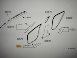 Plate-kicking, front right-hand 769E6-5FA1A Used part.