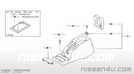Afdekkap voorzijde middenconsole Nissan Terrano2 R20 96912-7F000