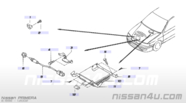 Bevestigingsclip ECU Nissan 23714-86E00 Gebruikt.