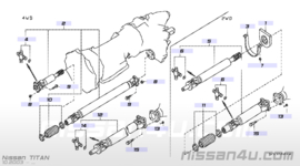 Montageset cardanas Nissan C7120-7S000 A60/D40/R51/TA60