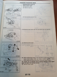 Service manual '' model E24 series '' Supplement I Nissan Urvan E24 Facelift