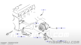 Bar-adjusting, alternator TD27 Nissan Terrano2 R20 11715-7F400