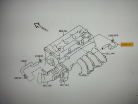 Nokkenasventilatieslang QR20DE Nissan 11826-AU410 P12/ T30 Gebruikt.