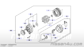 Dynamo SR20DE Nissan Primera P11 / WP11 23100-4M610 gebruikt.