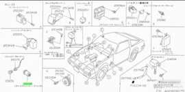 Oliedruksensor Nissan 300ZX Z31 25070-P9700 Nieuw.
