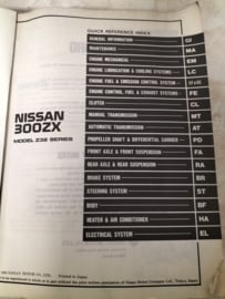 Service manual '' Model Z32 series '' SM0E-0Z32G0 Nissan 300ZX Z32 Used part.