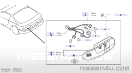 Achterlicht links Nissan 100NX B13 B6559-70Y00 Exclusief fittingset.