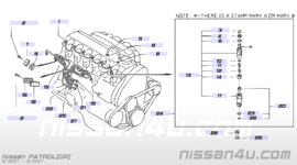 Verstuiverbeschermer RD28/ RD28T/ RD28TI Nissan Patrol C32 Y60/ Y61 16650-V7201 Origineel.