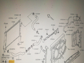 Reparatiepin radiateur Nissan Qashqai J11 21445-00Q0B