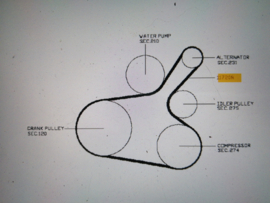 Multiriem 7PK1140 HR16DE Nissan A1720-ED0VA CK12/ E11/ K12/ M20M/ Z12 Origineel.