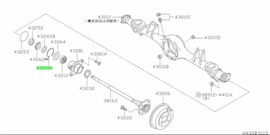 Ring-snap bearing Nissan 40214-01E10 B12/ CK12/ E11/ K12/ M10/ N13/ T12/ T72/ U11/ W10/ Y10 Original.