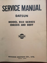 Service manual '' Model 810 series chassis and body '' Datsun Bluebird SM6E-0810G0