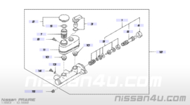 Revisieset hoofdremcilinder Nissan Prairie M10 46011-03R25 Nieuw.