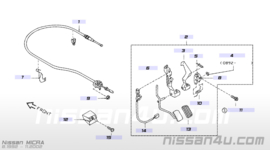 Elektronisch gaspedaal Nissan Micra K11 18005-52B00 Gebruikt.