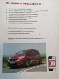 Cursusboek '' Introductie training Nissan Note E12 ''