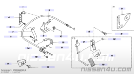 Lever pedal Nissan Primera P11/ WP11 18005-2F900
