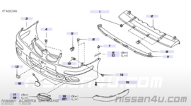 Voorbumper Nissan Almera N16 BW3 62022-4M540