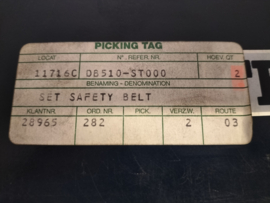 Rear Seatbelt set Nissan DB510-ST000 New.
