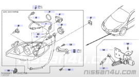 Koplamp links Nissan Primera P12 26060-AU800