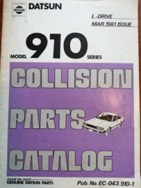 Collision parts catalog model 910 series Nissan Bluebird 910 EC-043